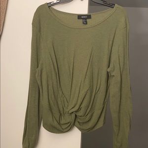 Forever 21 olive green long sleeve